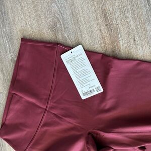 NWT size 10 Lululemon Athletica Maroon Leggings